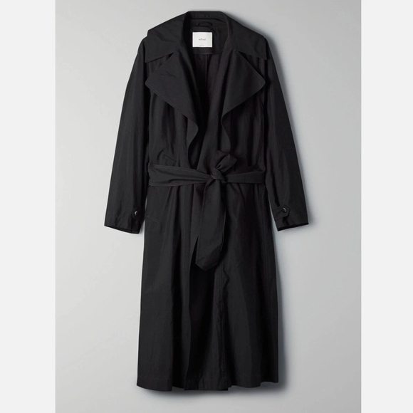 Wilfred Jackets & Blazers - Wilfred Women's Black Trench Coat Size Large